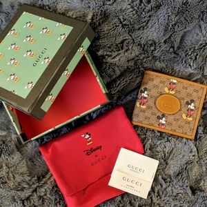 Gucci Authentic Disney X Mickey bifold wallet